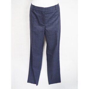 Hugo Boss Titana Blue & White 100% Wool Trousers Pants, Size 10, NWT! $395